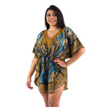 Bata Feminina Indiana Kaftan Boho Hippie Indiano Longuete