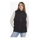 Polar Sleeveless Sherpa Negro Mujer