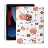 Funda Para iPad 7th/8th/9th Generation Cute Strawberry Bear