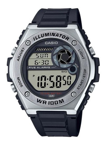 Reloj Casio Hombre Caucho Mwd-100h-1a Deportivo Digital