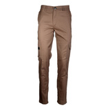  Pantalon Cargo Beige Gabardina Porta Herramientas Trabajo