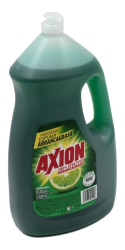 Jabon Lavatrastes 100% Arrancagrasa Axion Aroma Limon 2.8 L