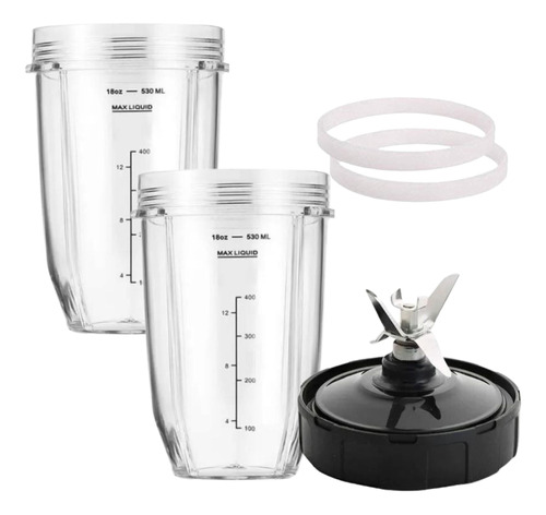 Nutribullet Ninja Aspa 6 Aletas Hembra Vasos 18oz Y Empaques