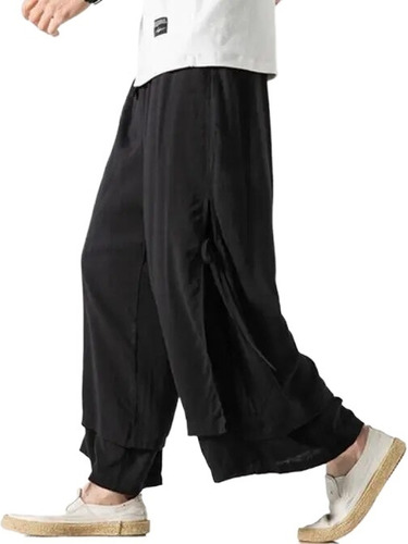Pantalones De Kung Fu Pant Arts Para Hombre, De Lino, Estilo