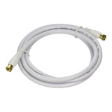 Rg6 Quad Shield Cl2 Cable Coaxial Con Conector Tipo F 6 Pies