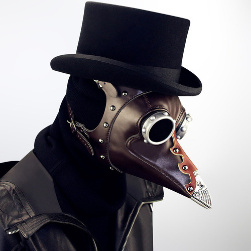 1 Máscara Steampunk De Halloween Con Forma De Pico De Peste