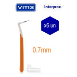 Cepillo Interprox Plus 0.7mm Pack X6 Unidades