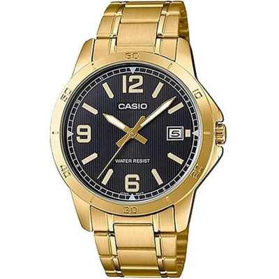 Reloj Casio Hombre Mtp-v004g-1b color dorado | Envío gratis