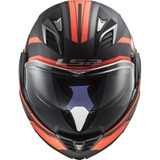 Casco Ls2 Rebatible 900 Valiant 2 Revo Naranja- En Teo Motos