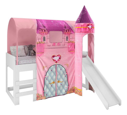 Cama De Solteiro Infantil Tema Princesa Completa 