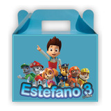 10 Cajas Dulceras Cumpleaños Paw Patrol Personalizadas #d1