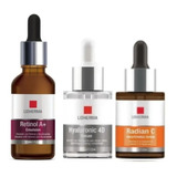 Kit Serum Retinol A + Hyaluronic 4d + Radian C Lidherma 