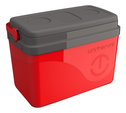 Caixa Térmica Cooler Floripa 7,5 L Unitermi Vermelho