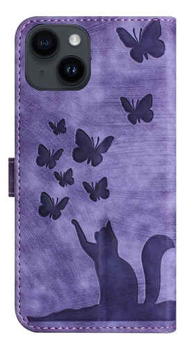 Funda Tipo Cartera Con Solapa Y Diseño De Butterfly Cards Pa