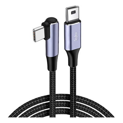 Soku Cable Tipo C A Mini Usb Datos Carga Rapida Disco Camara