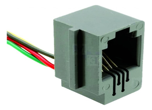 Conectores Rj11 Hembra 6p4c Para Circuito Gris (pack10)