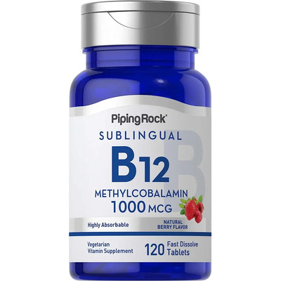 Vitamina B12 1000mcg (120 Softgels) Piping Rock Hecho En Usa Sabor S\u002Fn | Envío gratis