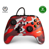 Control Powera Enhanced Wired - Red Camo Para Xbox Series X