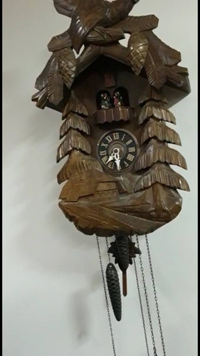 Hermoso Reloj Cucú Selva Negra Alemán 