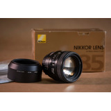 Lente Nikon 85mm 1.8 Afd Usado - Con Parasol, Caja Y Tapas