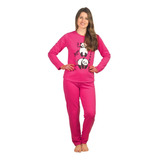 Pijama Feminino Inverno Flanelado Grosso Para Frio Intenso