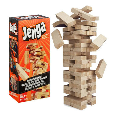 Juego De Mesa Gaming Jenga Clásico De Madera 54pzs +6 Años