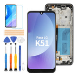 Para LG K51 Lcd Pantalla Táctil Completa Con Marco