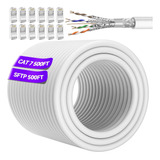 Cable Ethernet Cat 7 De 500 Pies, Cable Ethernet Blindado Sf