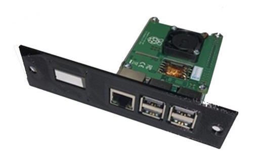 Soporte Raspberry Pi 4b Poe Hat Para Rack 1u Con Olcd O No