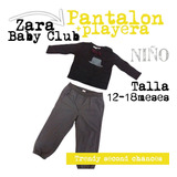 Playera Zara + Pantalon Club Niño Gris* La Segunda Bazar