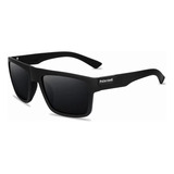 Gafas Sol Cuadradas Unisex Negro Mate Con Protección Uv400