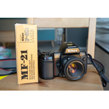 Cámara Nikon N8008 Analógica Lente 50mm 1.8 Rollo 35mm Slr 