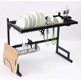 Seca Platos Rack Organizador Acero Escurridor Bacha 85cm