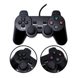 Kit 2 Controles Jogos Ps2 Com Fio Manete Resistente A Quedas