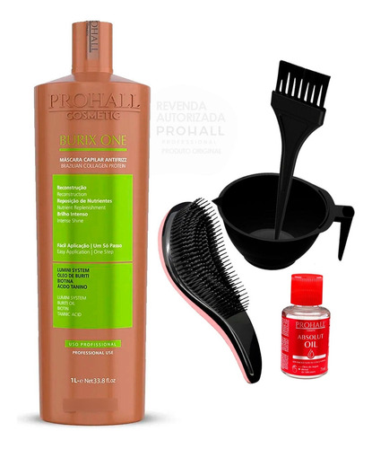 Burix One - Prohall Cosmetic 1 Litro +kit De Brindes 