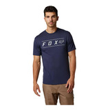 Polera Lifestyle Pinnacle Azul/blanco Fox