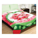 Cobija Providencia Excel Raschel Con Diseño Bouquet/rosa De 2.2m X 2m