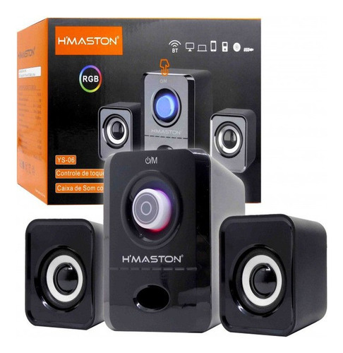 Caixa De Som Ys-06 Hmaston  Rgb, Bluetooth