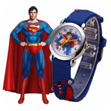 Relógio Infantil  Super Homem Criança Meninos Superman Festa