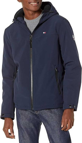 Tommy Hilfiger Chaqueta Softshell Con Capucha Para Hombre