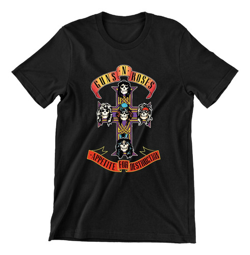 Playera De Guns And Roses, Appetite For Destruction, Rock