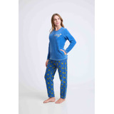 Beckil Cod 1774 Pijama Polar Pantalón Estampado Abejas