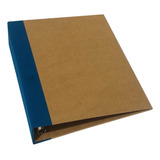 Álbum Tipo Snap - Azul Petróleo E Kraft - 21x15cm Scrapbook 