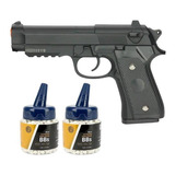 Pistola De Airsoft Pt92 V22 Full Metal Spring 6mm - Vigor +