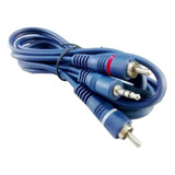 Cable Artekit Miniplug 3.5 Stereo A 2 Rca Macho 90 Cm