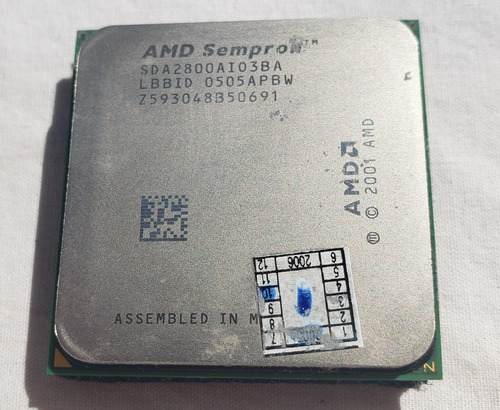 Processador Antigo Amd Sempron Ano 2001