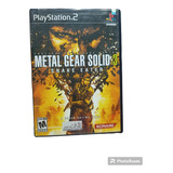 Metal Gear Solid 3 Snake Eater Ps2 Funcionando Y Completo 
