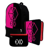 Mochila+ Funda Carpeta+ Cartu De Exo K-pop #429