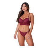 Kit/6 Conjunto Sutia Croped Tanga Caleçon Atacado Sexy