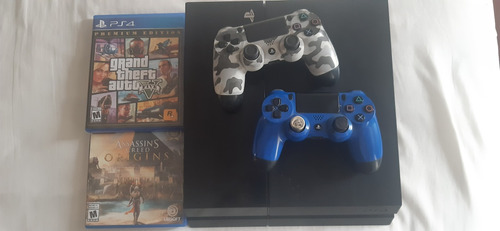 Ps4 Fat 500 Gb + 2 Controles + 5 Juegos